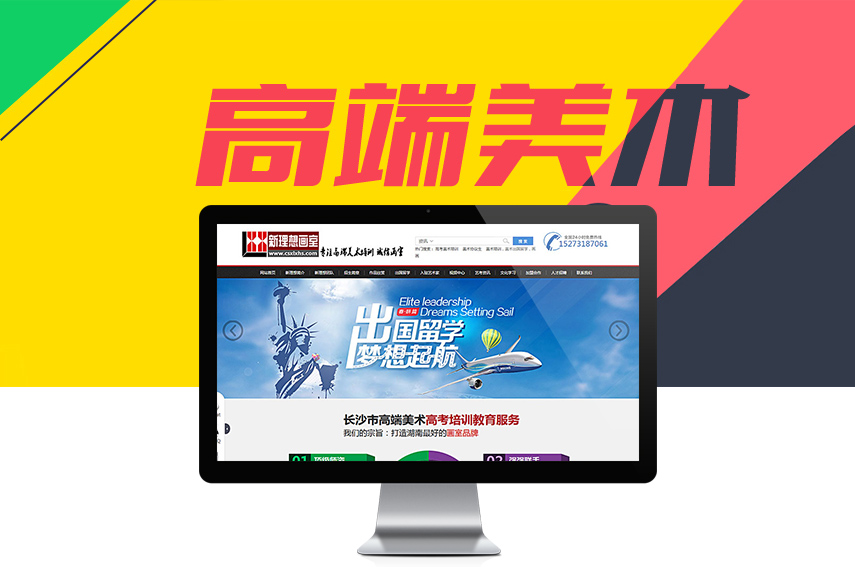 營(yíng)銷(xiāo)網(wǎng)站成功案例-長(zhǎng)沙市雨花區(qū)新理想美術(shù)工作室 